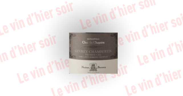 Gevrey-Chambertin 1er cru Clos du Chapitre, délicat