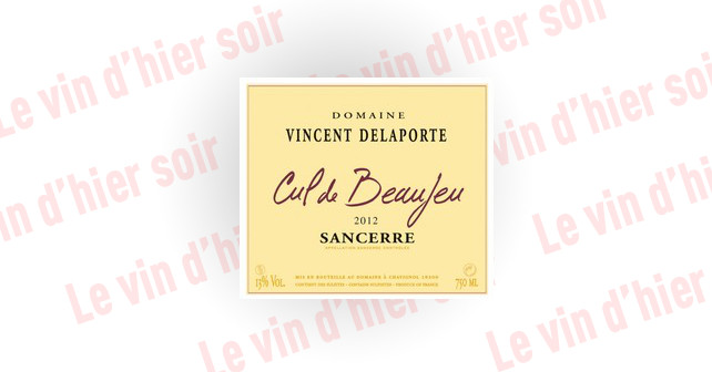 Domaine Vincent Delaporte, Sancerre rouge, Cul de Beaujeu 2012